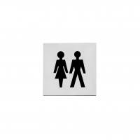 Intersteel Hinweisschilder Damen-und Herrentoilette selbstklebend (0035.460122)